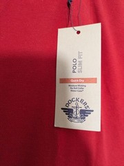 Dockers T-shirt Red Cotton Crewneck Short Sleeve Men’s Size M/Slim NEW