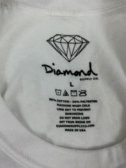 Men’s Diamond Supply Co Logo Men Graphic White T Shirt Size L