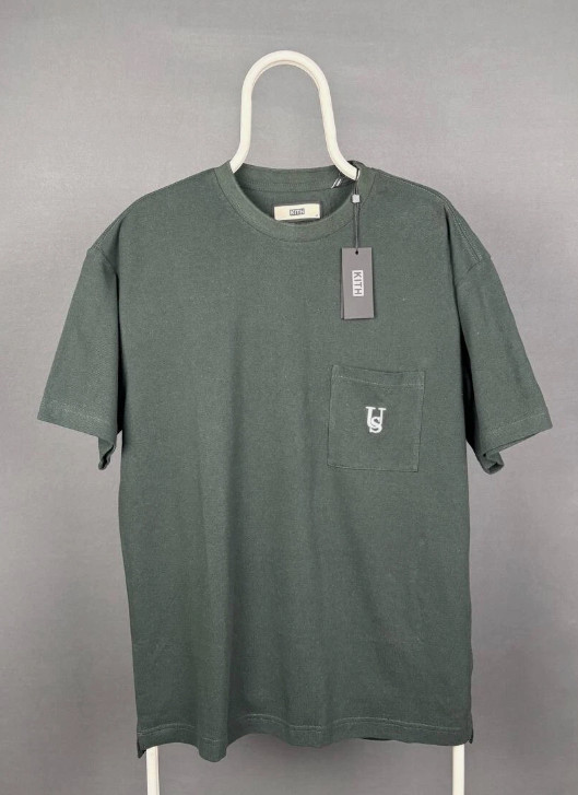 KITH Us Pocket T-Shirt Size Large Forest Green Cotton X SMALL