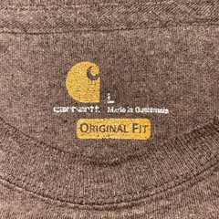 Carhartt Long Sleeve Logo T shirt Men’s Large Loose Fit K231 Green