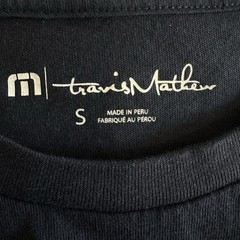 Travis Mathew Blue Climate Zone T Shirt Mens Small Golf Short Sleeve Navy