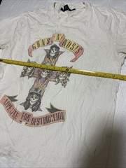 Guns N Roses White Small T-shirt
