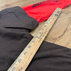 Cactus Jack Travis Scott Crossover Layered Long Sleeve Shirt Brown Red Sz 2XL