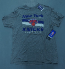 NEW YORK KNICKS BASKETBALL EST 1946 47 T-SHIRT GREY SIZE LARGE NEW WITH TAGS