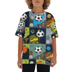 Short-sleeved t-shirt with a loose fit, easy to wear.