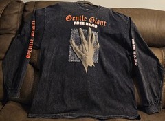 Gentle Giant Mineral Wash Official Band Long Sleeve T Shirt Rock Size 3x