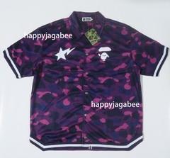 A BATHNIG APE Men’s COLOR CAMO WARM UP SS SHIRT 1M30132314 bz