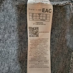 Guess Henley Shirt Mens Medium Gray Black Thermal Waffle Knit Long Sleeve FLAW