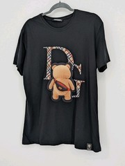 Rare NWT David & Gerenzo T-shirt 3D Puffed Teddy Bear Applique, XL, 100% Cotton