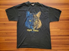 VINTAGE BIG CAT T SHIRT LOT x3 TIGER PANTHER MOUNTAIN OUTDOOR LIFE ANIMAL PLANET