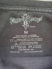 Kingdom Hearts Disney Graphic T-Shirt Black Sora Donald Goofy Sz medium