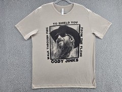 Cody Jinks Shirt Mens XL Tan Walk Through Fire To Shield You Country Band Tee