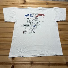 Vintage 90s Fac Des Sports Lille II Bodybuilder Gym Funny Graphic T-Shirt – XL
