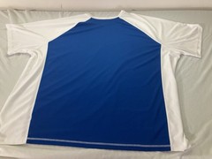 Men’s 5XL Big KingSize Island Swim Shirt Raglan Sleeve in Royal Blue & White
