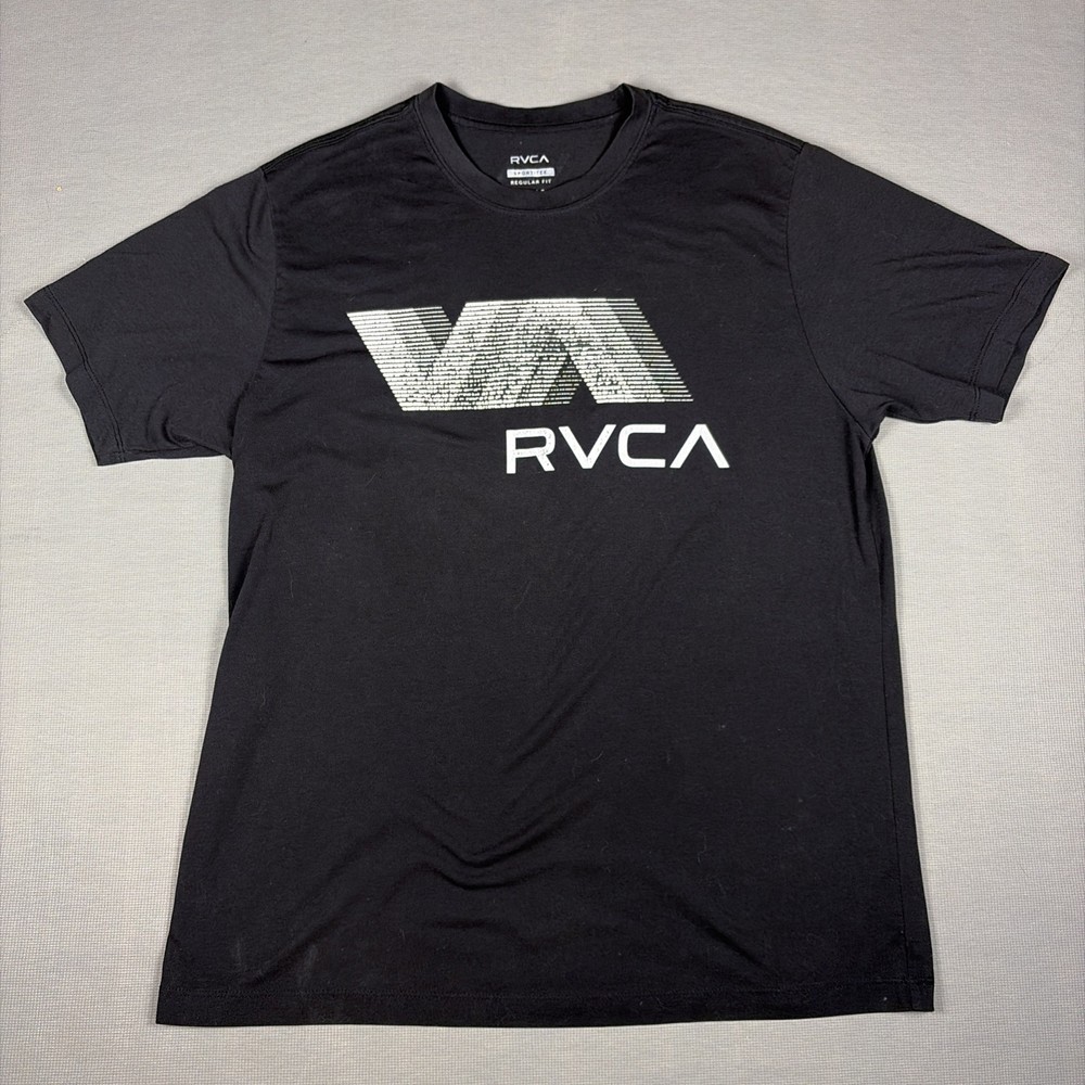 RVCA Men’s Sport Tee T-Shirt – Black L