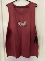 New RVCA Designer Tank Top Gym Workout Running Street Style Men’s Shirt Size XL