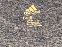 Adidas Men Go To Performance Soccer Tee Shirt Large Blue NWT FREE SHIPPING