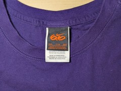 Nike 6.0 Big Logo Mens XXL Purple Gold T-shirt 100% Cotton Activewear Air SB