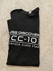 STAR TREK DISCOVERY mens Large L t-shirt Next Level triblend soft tee