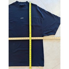 JSIME Exclusive Collectors Series Black Cotton Mock Neck Oversized T-Shirt Small