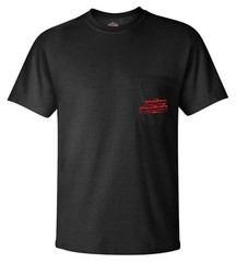 Harley-Davidson Men’s Slant Short Sleeve Chest Pocket Cotton T-Shirt, Black
