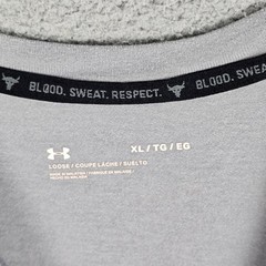 Under Armour T-Shirt Mens XL Gray Project Rock Brahma Bull Iron Paradise