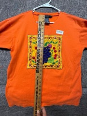 Vintage IB Diffusion Women’s T-Shirt Cotton Linen Trim Size M