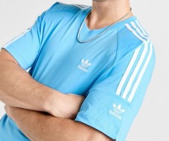 NEW MEN’S ADIDAS ORIGINALS 3-STRIPES LOCK UP TEE SHIRT ~SIZE XL #JE04