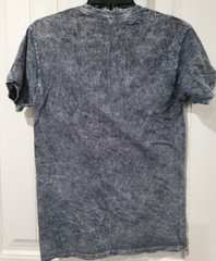 DC COMICS ORIGINALS Super Heroes Black T-Shirt Size Large Stonewashed