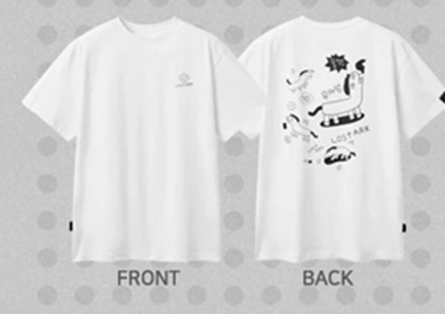 Lost Ark x MUSINSA Official Mokoko Street Apparel T-Shirt Shorts Socks