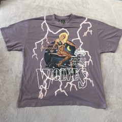 Wolves Club They’ll Never Understand V3 Vintage Graphic Tee Plum Pink Men’s XL
