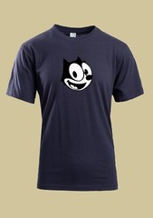 MEN WOMENS TEE TSHIRT FELIX THE CAT FACE HAPPY FRIEND CARTOON FUN COOL GIFT NEW