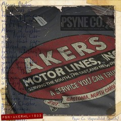 Akers Motor Lines 1933 Vintage Men’s T-Shirt
