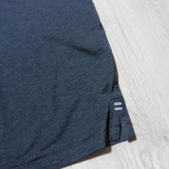 JOHNNIE O Mens L LARGE COURSE T SHIRT PERFORMANCE SHORT SLEEVE HEATHER BLACK