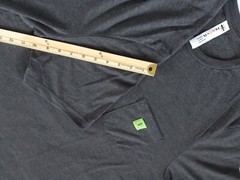Humants Men’s 2XL Workwear /Outdoor Jersey Pocket Tee Dark Gray heather Cotton