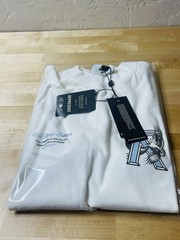 REPRESENT LEGACY FALCON FLAT WHITE T-SHIRT Size Small Oversized
