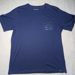 United By Blue Mens Pocket T Shirt Large L Navy Blue 100% Organic Cotton Oars