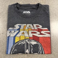FifthSun Star Wars Lord Darth Vader Retro Spellout Tee Medium M