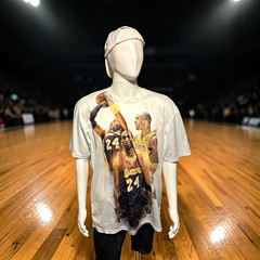 Kobe Bryant Los Angeles Lakers Graphic Tee Men’s 4XL White Crew Neck Knit