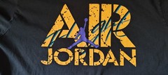 Jordan Air Jordan Jumpman Logo Graphic Print Black Crew Neck Tee Mens XL