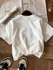 Women’s Casual Sport Letter Print Round Neck Short Sleeve T-Shirt↗