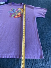 Lot of 6 VTG SINGLE STITCH Yellow Butterfly Print T-Shirts Size L/XL