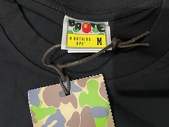 A Bathing Ape BAPE Black Ape Head Logo Graphic Tee Men’s M Cotton Crew Neck
