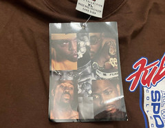 NEW VINTAGE 90’s FUBU L/S T SHIRT MENS XL BROWN ALL WEATHER SPORT COLLECTION e
