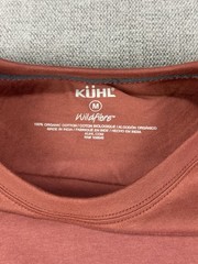 Kuhl Shirt Mens Medium Rust Organic Cotton Brown Hiking Trek New