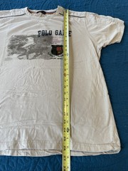 Pierre Cardin Beige T-shirt, Polo Game w Embroidered Patch, XXL, Cardin Sport