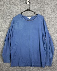 Peter Millar Shirt Mens Large Blue Long Sleeve Pima Cotton Golf Holiday