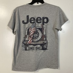 Jeep T Shirt Mens Medium USA Gray Tee Shirt America Jedco M