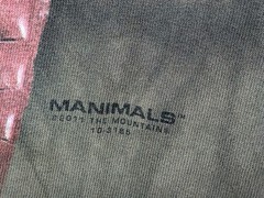 The Mountain Mens T-shirt Green Manimals Hunting Bear Retired Logo XL #6733