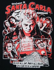 lost boys movie t-shirt men’s 2XL black comic book style welcome to santa carla
